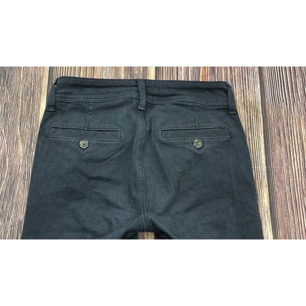 American Eagle Pants Womens 0 Short Blue Kick Boot Stretch Mid Rise Flat Front